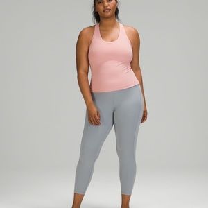 Lululemon nulu tank pink cropped 2-3 weeks old used new